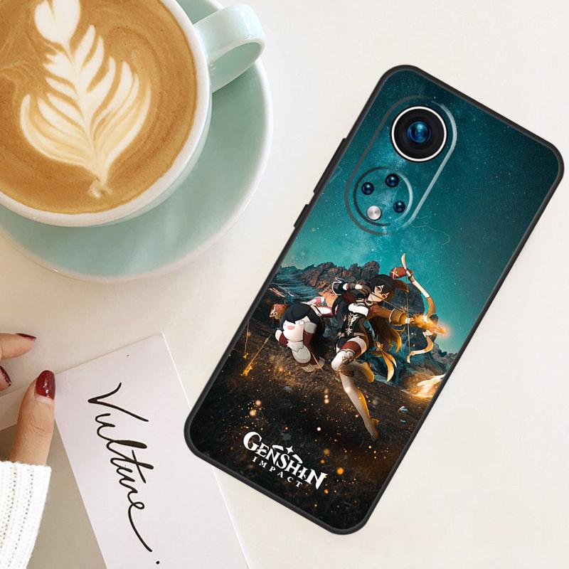 Anime Game Genshin Impact For Honor Magic 8 7 6 Pro Case For Honor 200 400 Lite 90 70 50 X8c X8b X9a X9b X9c X9d Win RT