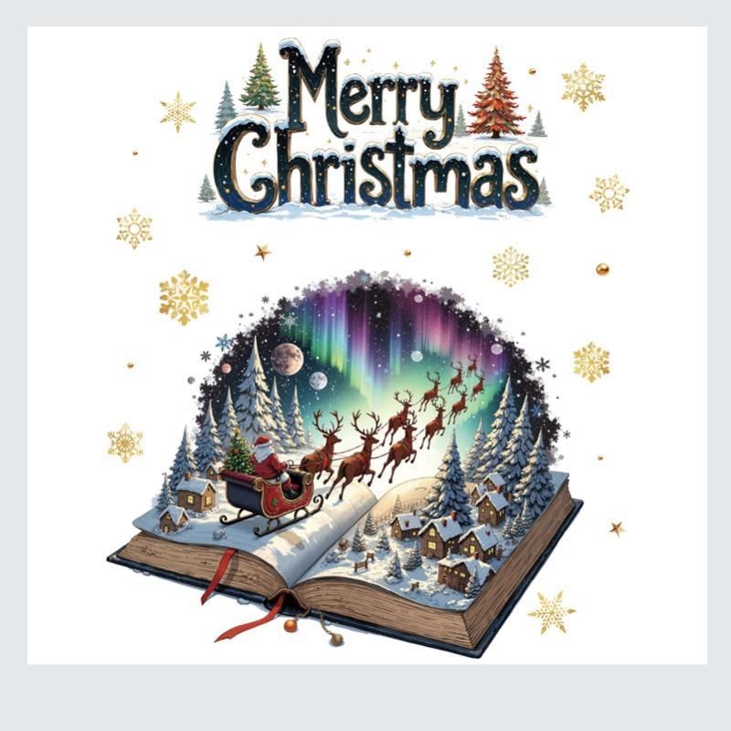 2025 Novoroční samolepky na okno Vánoční dekorace Santa Claus Sněhulák Samolepka na vánoční stromek Dekorace na skleněné okno Obtisk Vánoční dárek