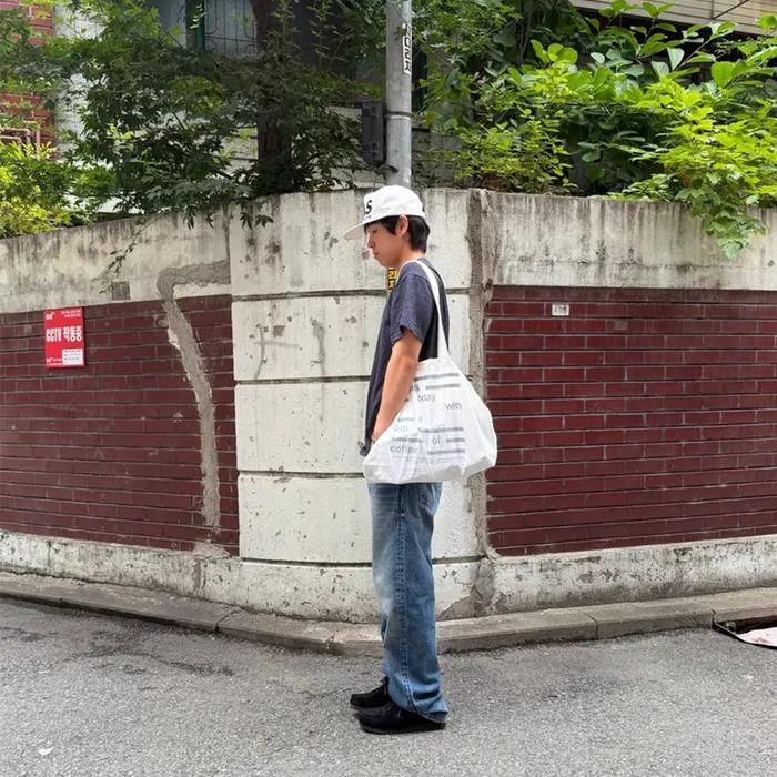 Nice Walk Today Eco Bag_White