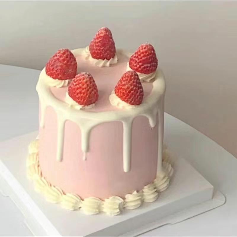 Simulation Cake Model Fake Birthday Cake Sample Cake Shop Showcase Display Decoration Birthday Party Crafts Photography Props