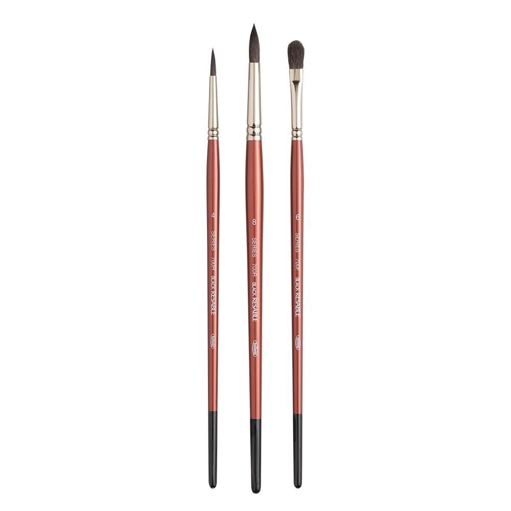 Holbein Paint Brush Set Watercolor Brush squirrel set 130315 [5] (mixed hair) 3-piece