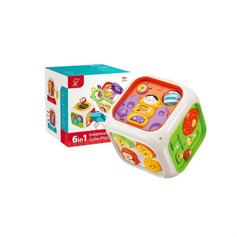 

Сортер по форме 6 в 1, игрушка для складывания, с барабаном для перетягивания, красочная развивающая игрушка для малышей от 1 года, дорожная игрушка-машинка, интерактивный игровой набор