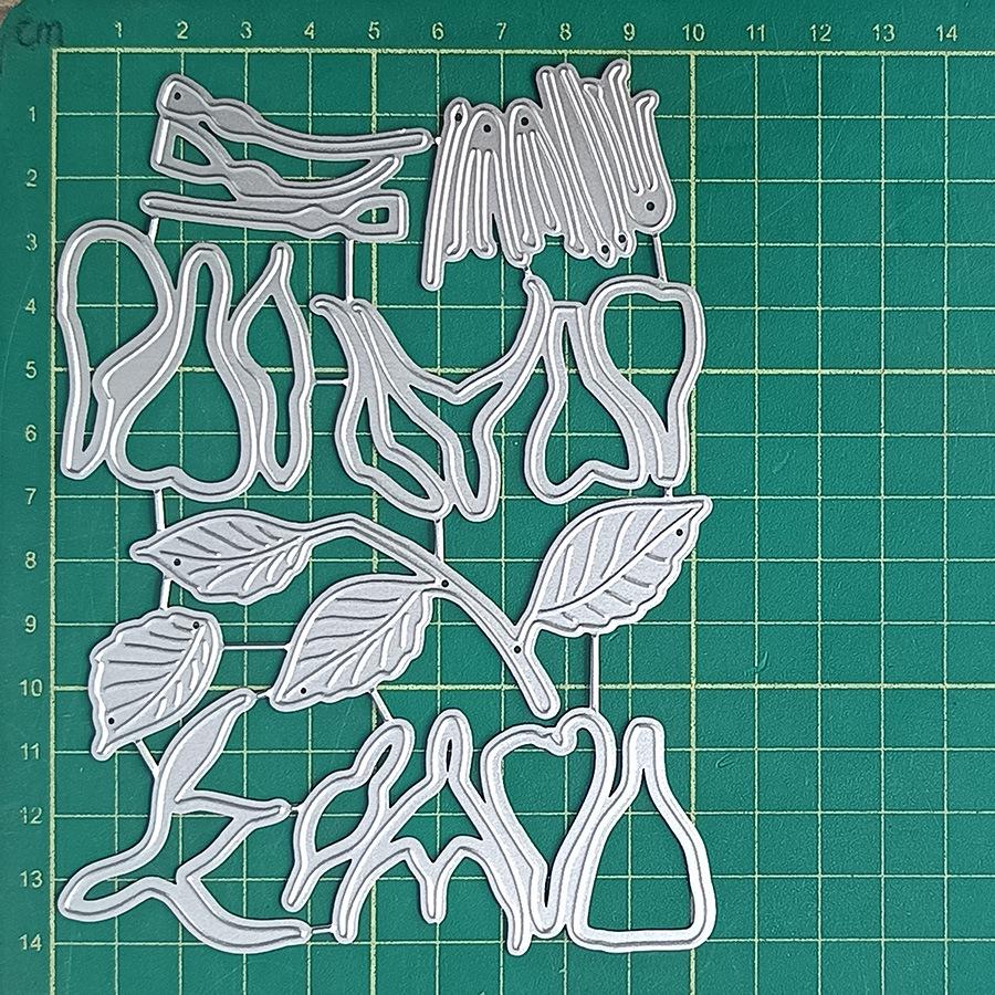 6812 Floral Metal Carbon Steel Die-cutting Mold Set for DIY Projects