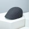 Striped Solid Color Beret Sun Hat for Summer, Simple Versatile Outdoor UV Protection Cap Wholesale