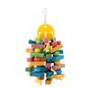 Parrot Toy Bird Toys Hanging Wooden Toy Parrot Swing Suitable for Parrots and Birds