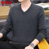 Men's Thickened 100% Pure Wool V-Neck Sweater