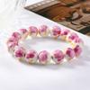 Ceramic beaded flower bracelet women's retro medium and high-end sense simple Jingdezhen bracelet.
