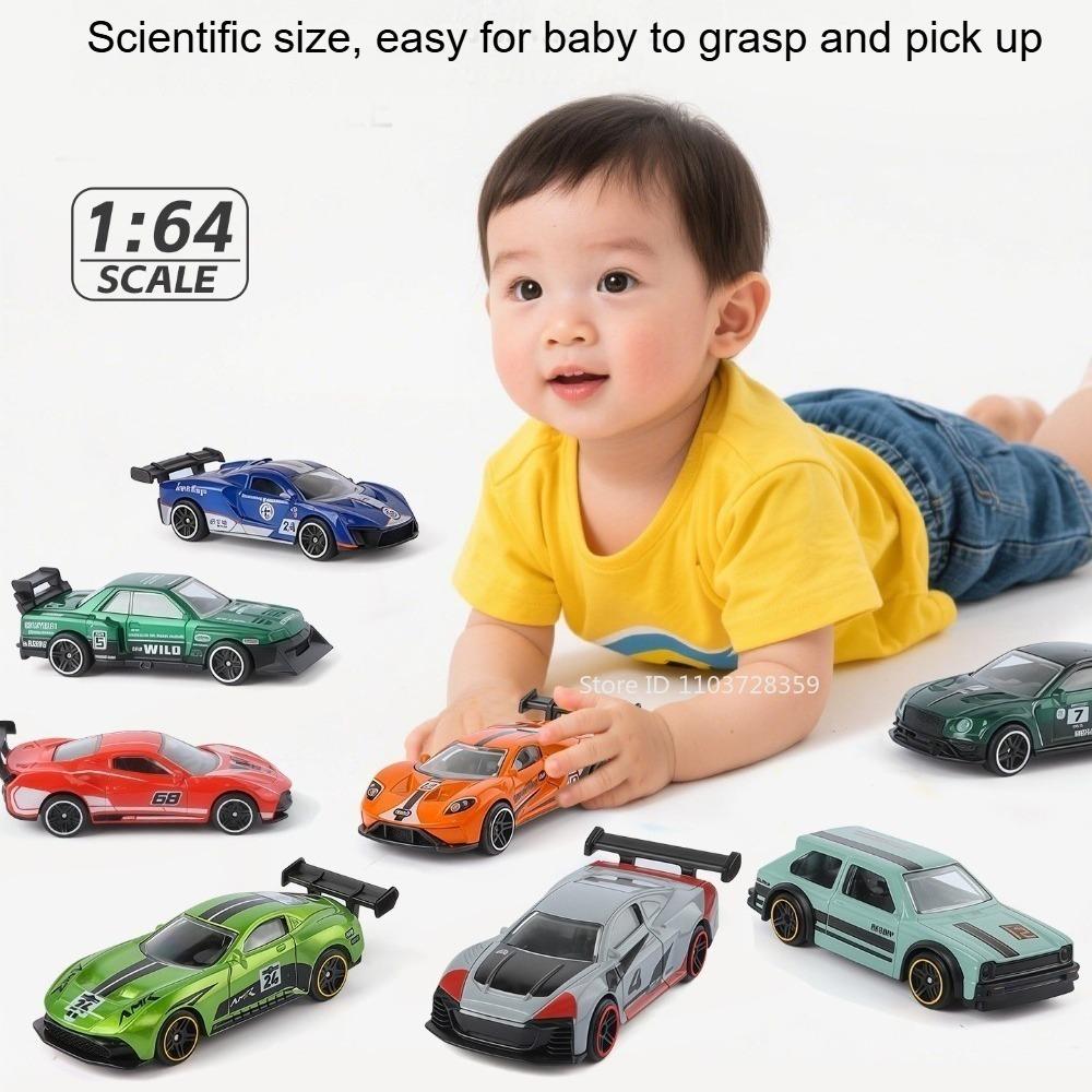 1:64 Scale Model Toy Pickup Supercar Off-road Cars Metal Diecas Inertial Sliding Exquisite Car Models Decoration Racing Vehicles