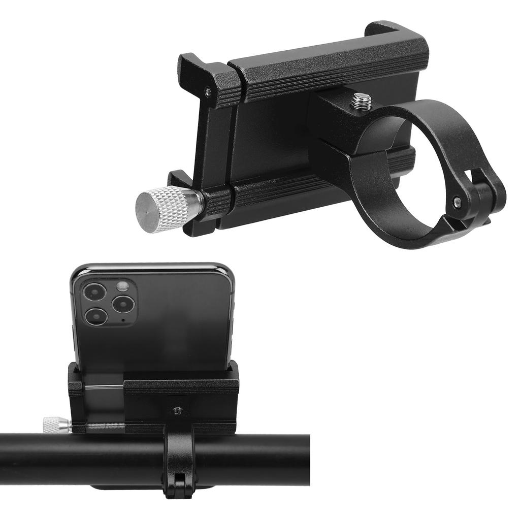 Phone Mount High Hardness Light Corrosion Resistance Firmly Install for for 31.8mm 25.4mm 22.2mm HandlebarsBlack