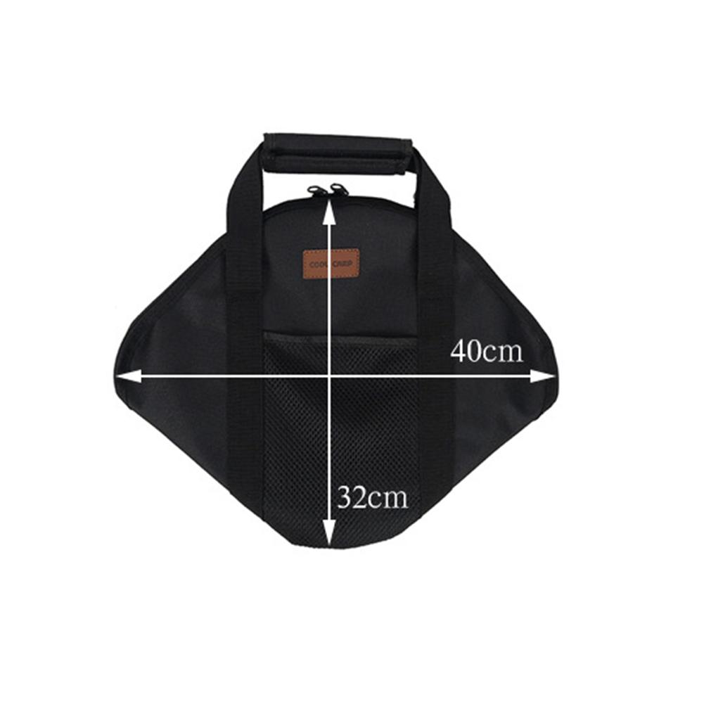 Barbecue Plate Tote Bag 600D Oxford Frying Pan Case Outdoor Camping Kitchen Utensil Cookware Storage Bag For Outdoor Picnic Tool