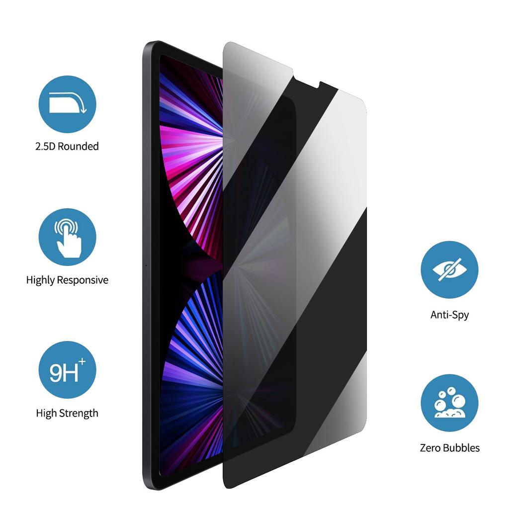 ENKAY HAT PRINCE For iPad mini (2024)/mini (2021) 28 Degree Anti-Peep Screen Protector Tempered Glass 0.33mm Film