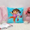 Cute D-Dora Pillow Case Plush Linen Soft Double Sided Printed Design Throw Cushion Decorative Home