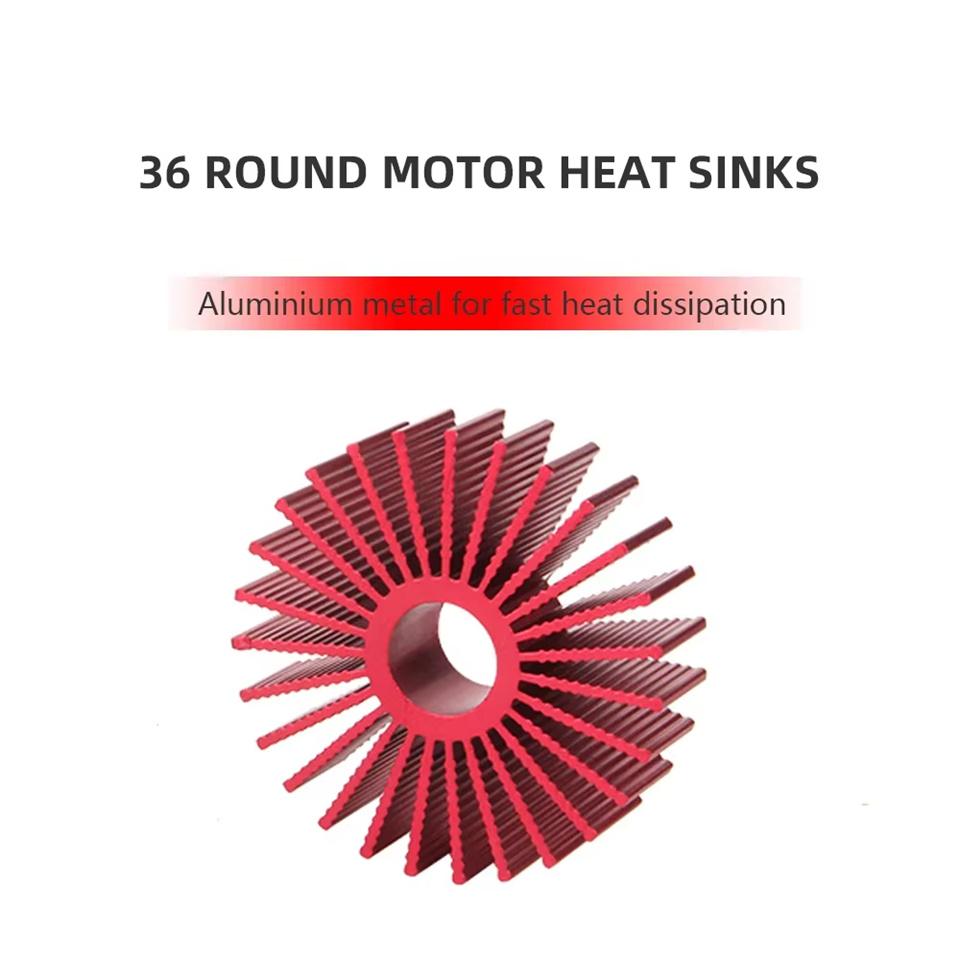 3D Printer Parts Heat Sink for 36 Round Motor Aluminium 1-5 Pcs Heat Dissipation Cooling Accessories Heat Sink for Voron 1.0 2.4