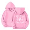 Children's Casual Round Neck Printed Pullover Long-sleeved Hooded Sweatshirt Top