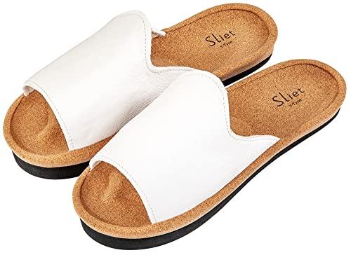 Alphax Core Training Slippers, Slip-On Y-Type, White, Sizes 22.5-25.0cm
