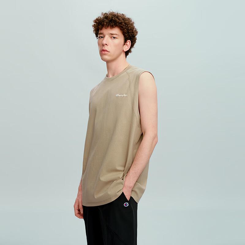 Champion Unisex Embroidered Logo Sleeveless Cotton T-Shirt