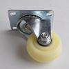 Medium Duty Swivel Caster Wheel - White Nylon, Wear-Resistant