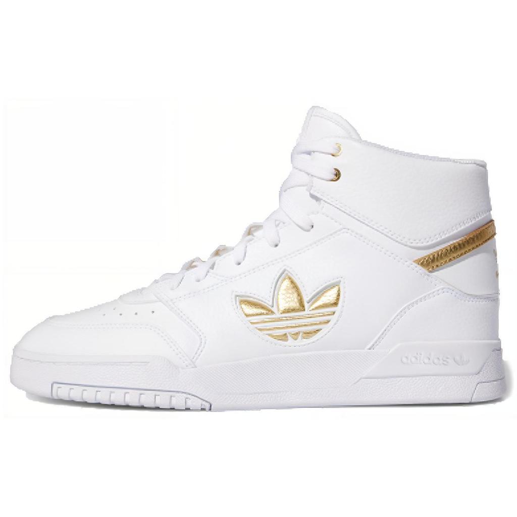 Adidas Drop Step XL White Gold Metallic Unisex Sneakers Footwear-White FW2040