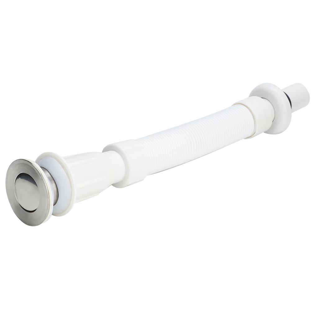 2Pcs Flap Type Flexible Bathroom Basin Water Drain Hose Pipe Draining Accessories