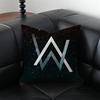 Popular Singer AAlan Walker Cushion Cover Pillow Case Antidustmite Invisible Zipper Silky Plush Cushion