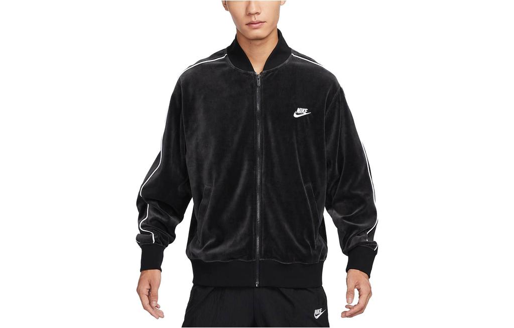 Nike Jackets Men's Black Baseball Collar Moderate Other FB8232-010