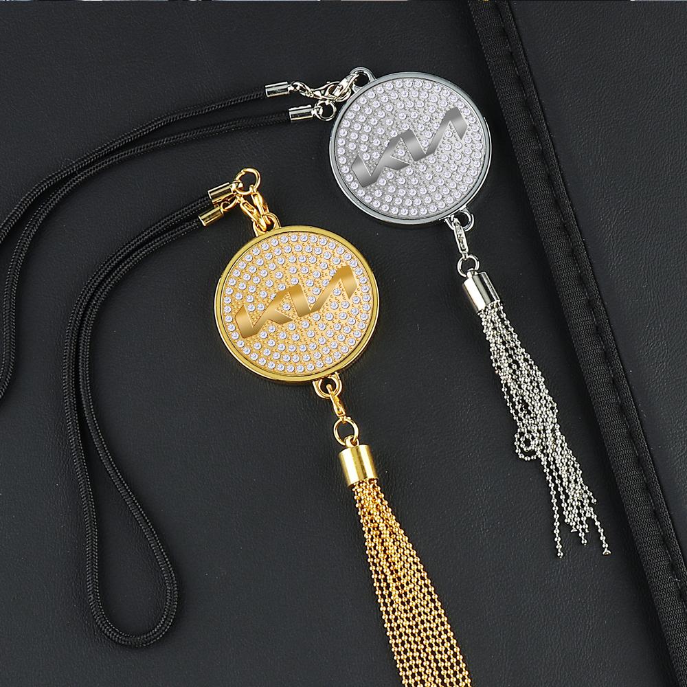 2026 Hot Car Sticker Car Interior Rear View Mirror Metal Pendant Hanging Ornaments For KIA Rio Ceed Sportage Cerato Soul Sorento