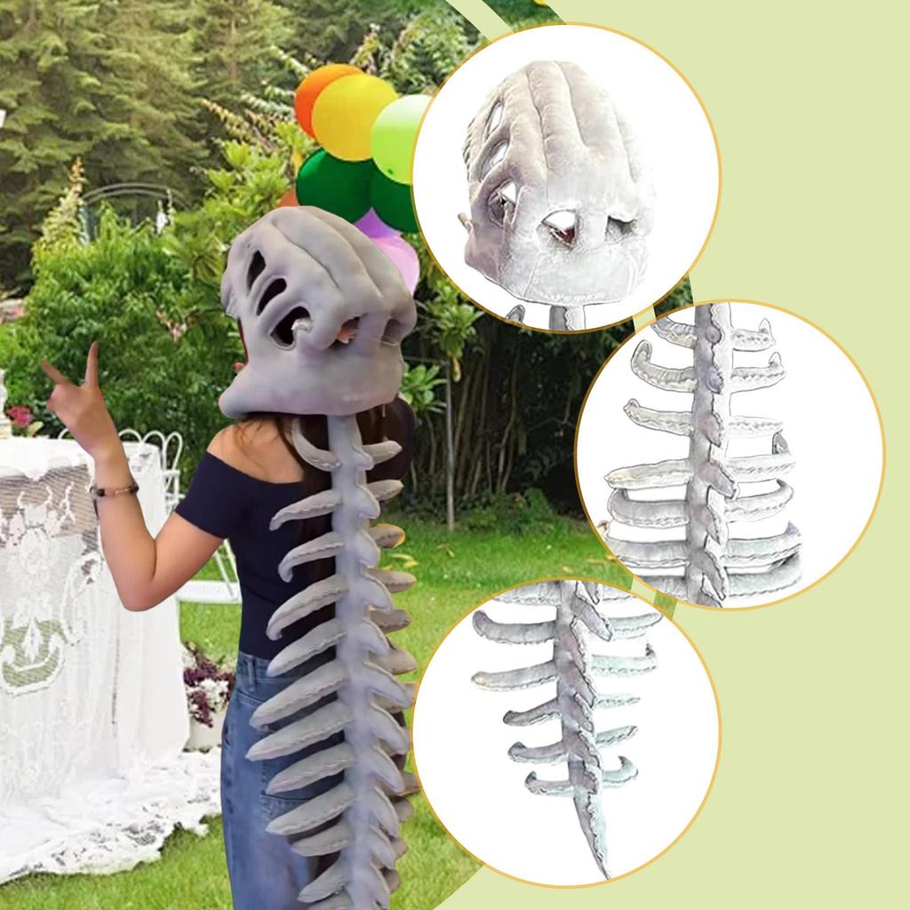 Dinosaur Skeleton Costume Set Spine for Birthday Carnivals Holiday