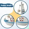 Mini Sailboat Model Beach Nautical Decorative Crafts Table Ornament Home Decor for Housewarming