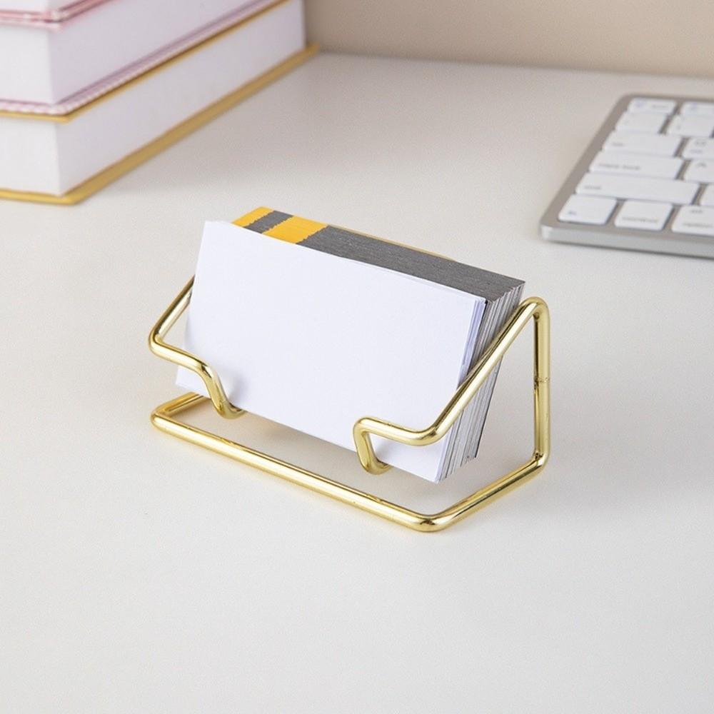 Minimalist Name Card Stand Rustproof Photo Stand Display Rack Card Display Stand  Front Desk