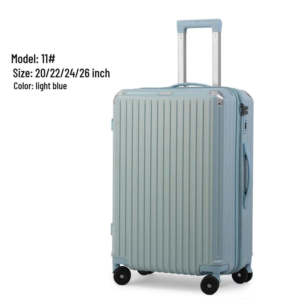 Large Capacity Stylish Multi-functional Trolley Case with Universal Wheels - Carry-on PC Alloy Shell Suitcase
