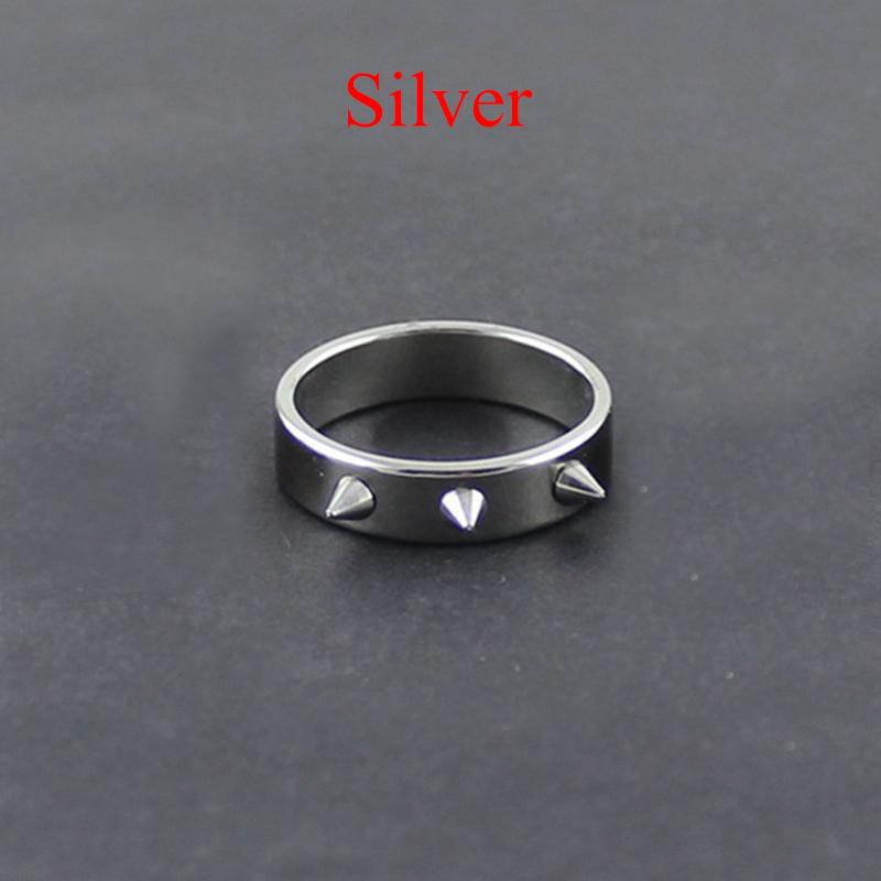 

Модное роскошное винтажное кольцо в стиле панк для мужчин и женщин, ювелирное кольцо с шипами, мужское кольцо 19 серебряный