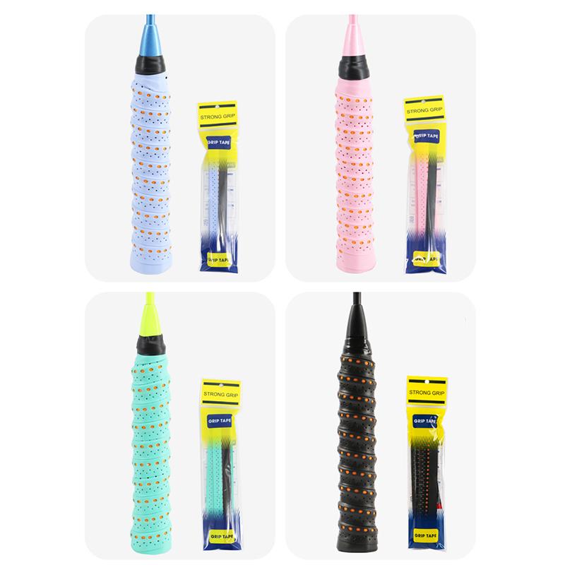 1Pcs Sweatproof Grip Tape Shock Absorption Anti-Slip Sport Overgrip Tape For Tennis Badminton Sweat Band For Sports Equipment