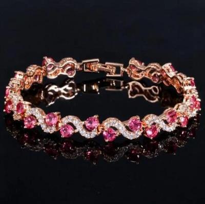 Funkelndes Strass-Kettenarmband für Damen und Mädchen, elegante Mode, Party, Hochzeit, Verlobung, Brautschmuck, Jahrestagsgeschenk