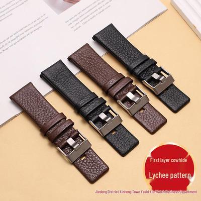 Litschi-Muster Oberleder Rindsleder Uhrenarmband für Diesel DZ1405 - Erhältlich in 22/24/26/27/28/30/32mm