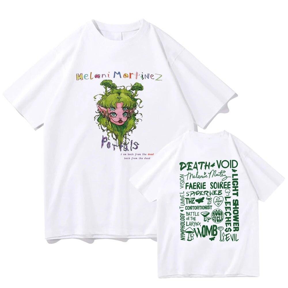 

Melanie Martinez 90S, винтажные модные футболки-рубашки для женщин унисекс, летние футболки с графикой Y2K L белый
