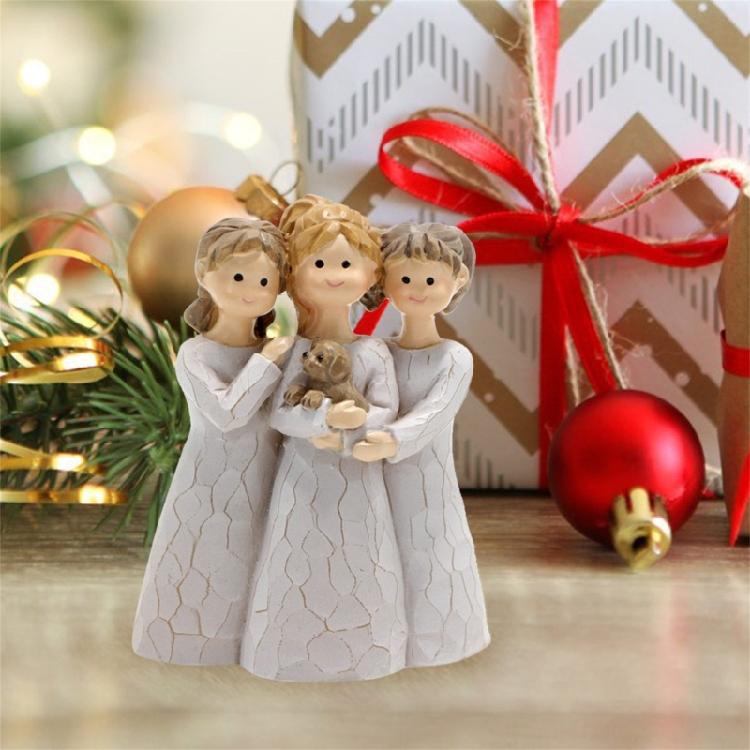 Souls Sister Figurines Statue Sister Sculptures Ornament Friendship Christmas Thanksgiving Gift for Best Friend Women