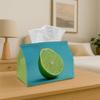 Lime 1pc Tissue Box Holder - A Versatile Napkin Dispenser Suitable for Home Gatherings, Car Decoration, And More - A Stylish Organizer for Tissue Pape