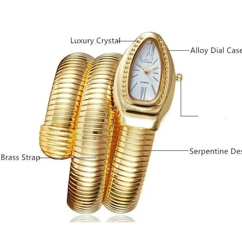 Women Luxury Stainless Steel Quartz Watch Bracelet High-quality Fashion Gold Ladies Wristwatch Only Watch