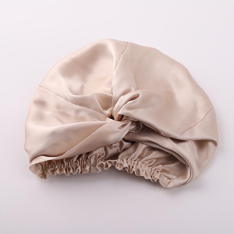 Mulberry Silk Night Cap 19 Momme Women's Solid Sleeping Hat Night Sleep Cap Hair Care Free Shipping World Wide
