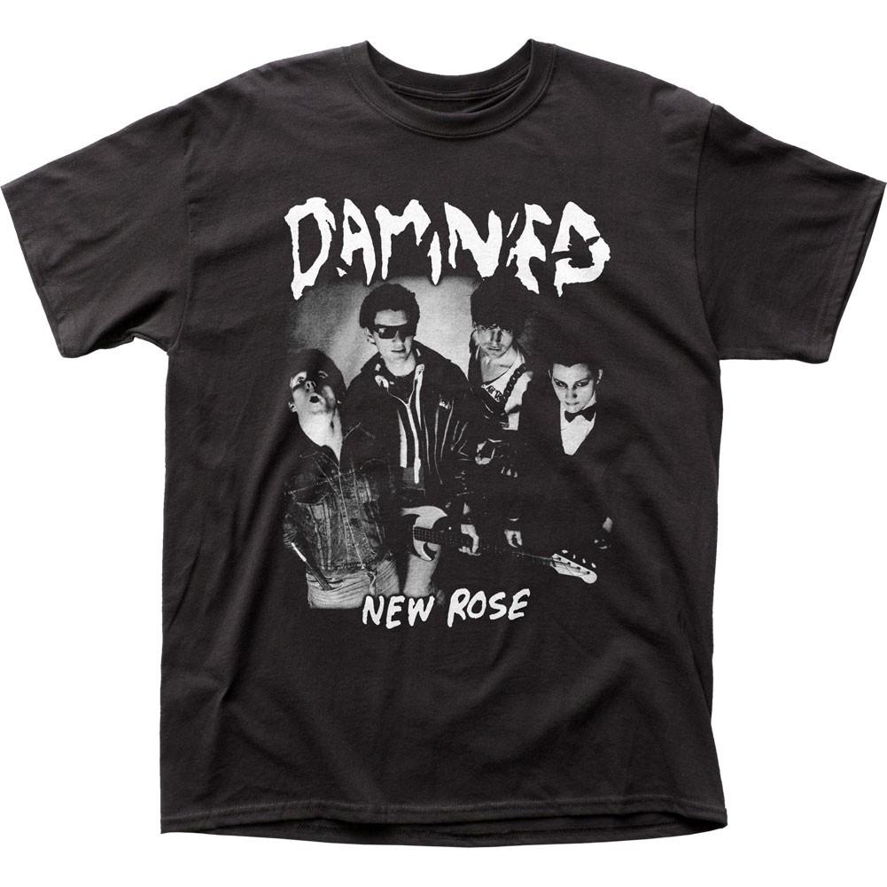 The Damned New Rose Mens T Shirt Music Classic Concert Rock Band Tee New Black XXXXL