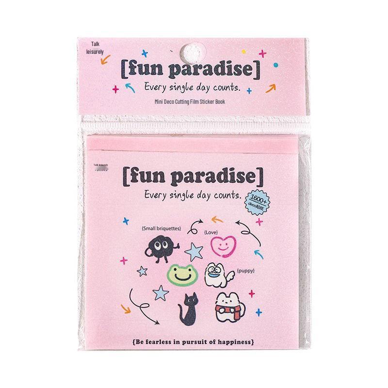 Mini Die-Cut Nail Art Sticker Book - Cute Decorative Stickers