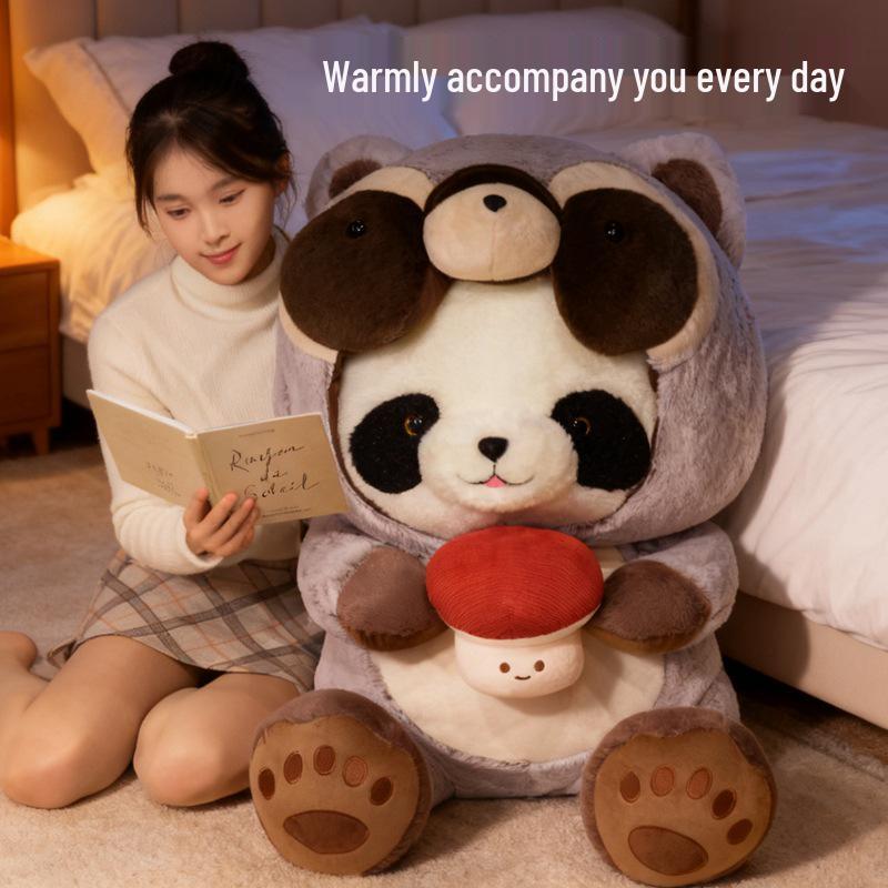 Giant Panda Plush Toy with Heart - Cute, Huggable Bear Doll, Large Pillow Gift