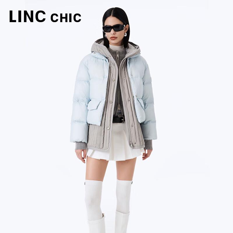 Jinyujie Women's 90% Goose Down Short Puffer Jacket