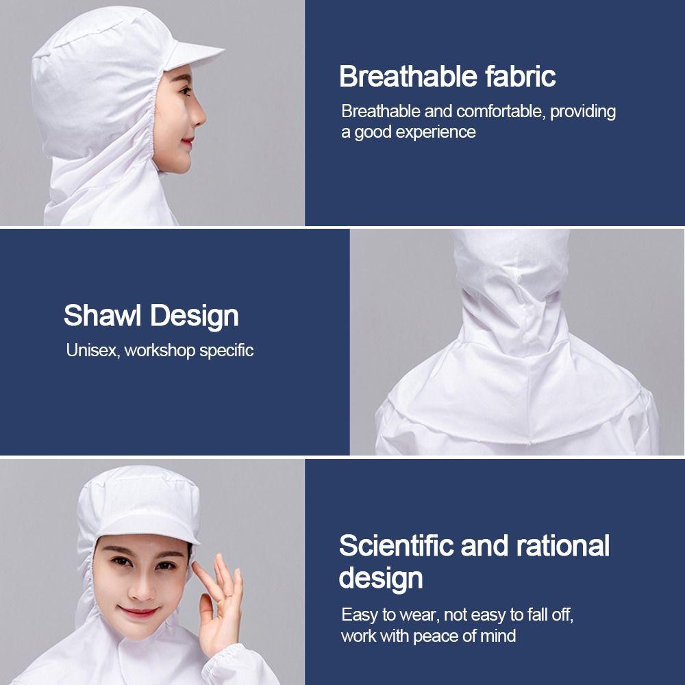 Neck Protector Dust-free Shawl Hat Breathable Work Cap New Work Hat Workshop