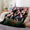Coperta Kpop Twice Gruppo di Ragazze Moda Stampata Coperta in Flanella Regalo Divano Ufficio Letto Coperta Calda Camera da Letto Ragazze Copriletto