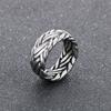 Kalen Interwoven Stainless Steel Men's Ring Punk Chunky Accessories 10MM Gold Color Finger Ring Trendy Jewelry Gift