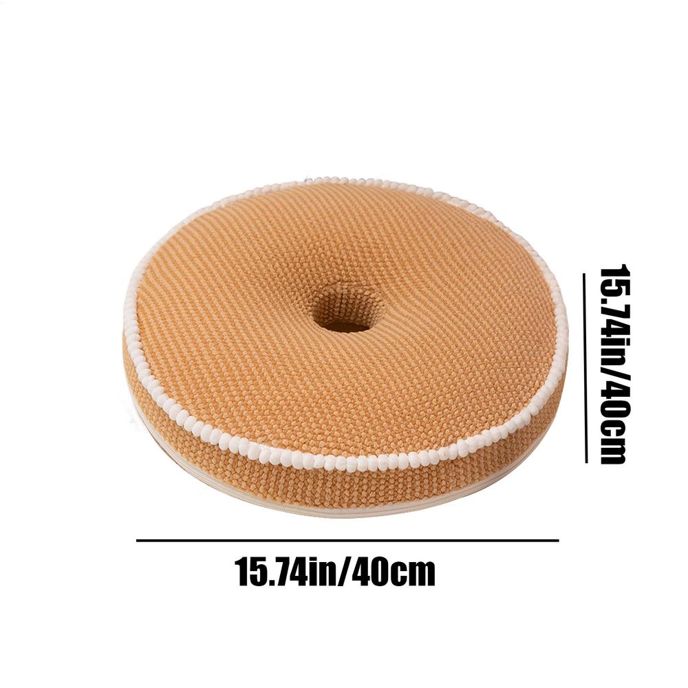 

Round Chair Cushions Comfy Cushion Pillow Soft Chair Pads 15.75 Inch Thicken Solid Color Round Seat Cushion Super Soft Warm for коричневий