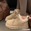 Platform Women Fur Ankle Boots Suede Flats Warm Shoes Casual Snow Boots Woman Trend Short Plush Cozy Sneakers