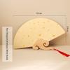 Thiened Blank Xuan Paper Calliaphy Fan DIY Material Kit Hand-Painted Cultural Creative Fan round ape Bamboo Frame