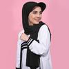 New Baseball Head Cap Hijab Solid Chiffon Shawl Cap Muslim Women Instant Scarf